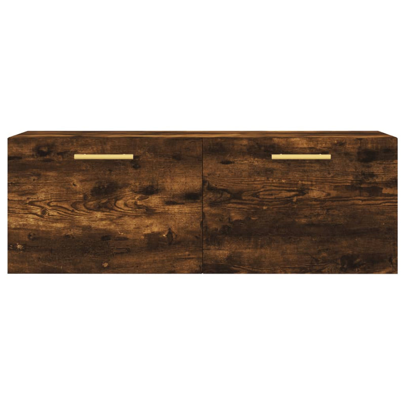vidaXL füstös tölgy színű szerelt fa faliszekrény 100 x 36,5 x 35 cm