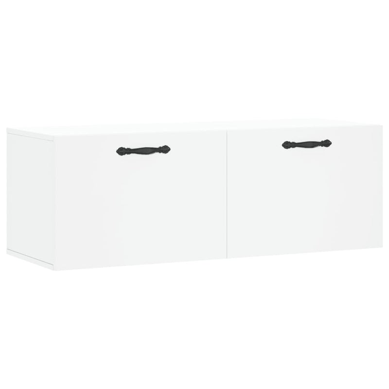 vidaXL fehér szerelt fa faliszekrény 100 x 36,5 x 35 cm