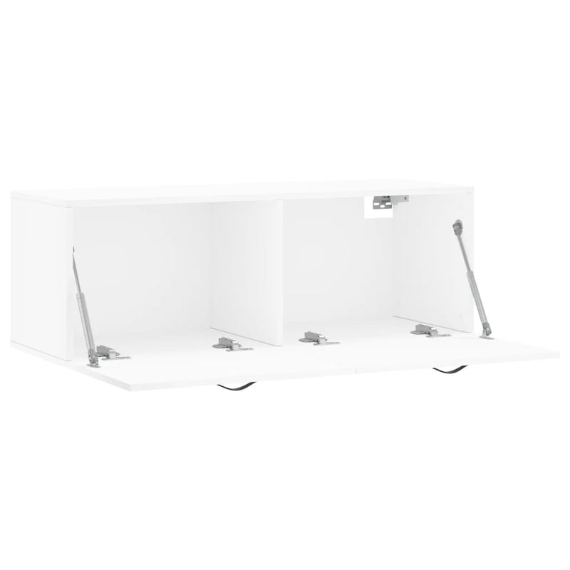 vidaXL fehér szerelt fa faliszekrény 100 x 36,5 x 35 cm