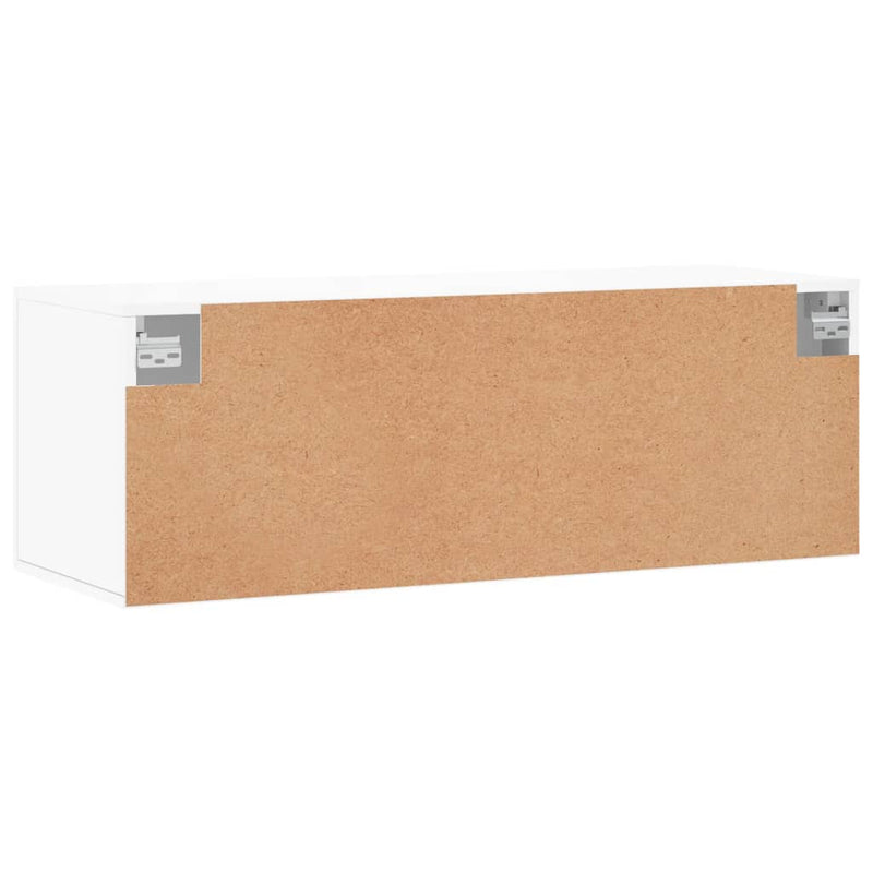 vidaXL fehér szerelt fa faliszekrény 100 x 36,5 x 35 cm