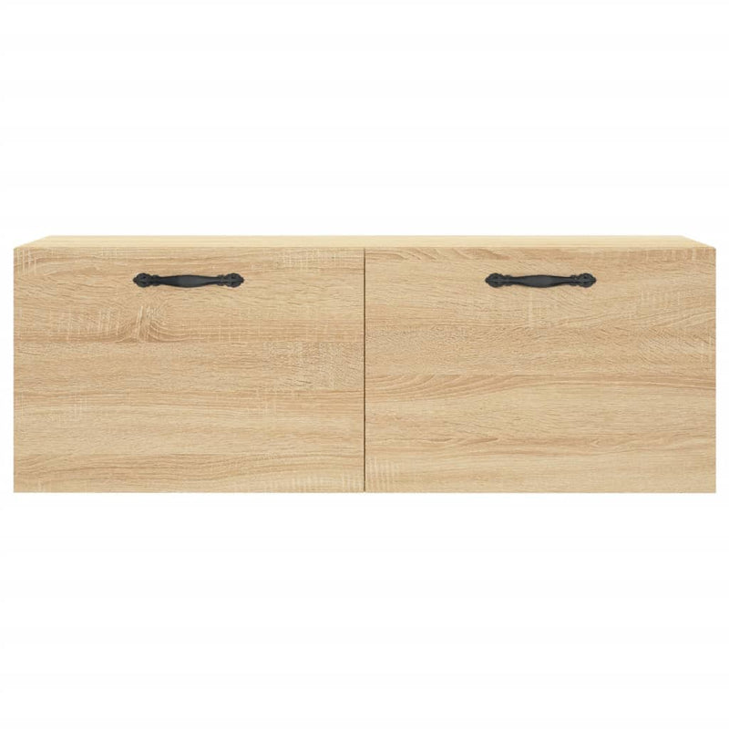 vidaXL sonoma tölgy színű szerelt fa faliszekrény 100 x 36,5 x 35 cm