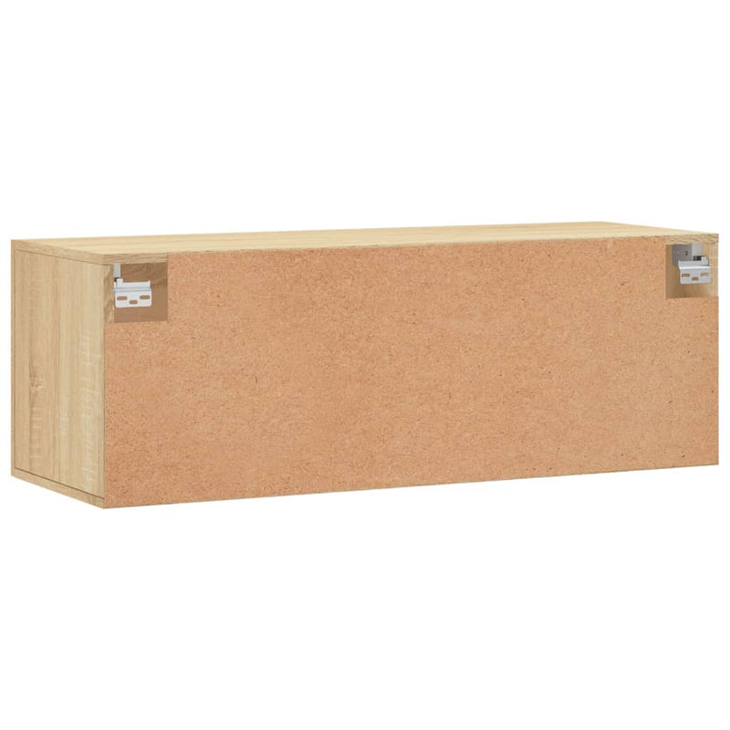 vidaXL sonoma tölgy színű szerelt fa faliszekrény 100 x 36,5 x 35 cm