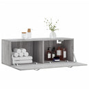 vidaXL szürke sonoma színű szerelt fa faliszekrény 100 x 36,5 x 35 cm