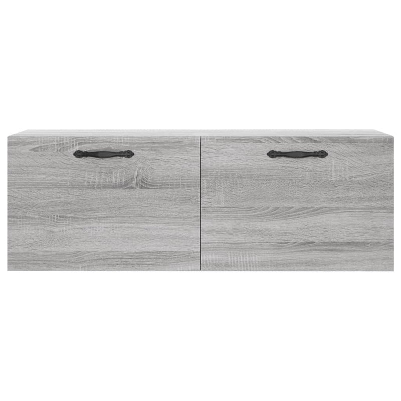 vidaXL szürke sonoma színű szerelt fa faliszekrény 100 x 36,5 x 35 cm