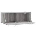 vidaXL szürke sonoma színű szerelt fa faliszekrény 100 x 36,5 x 35 cm