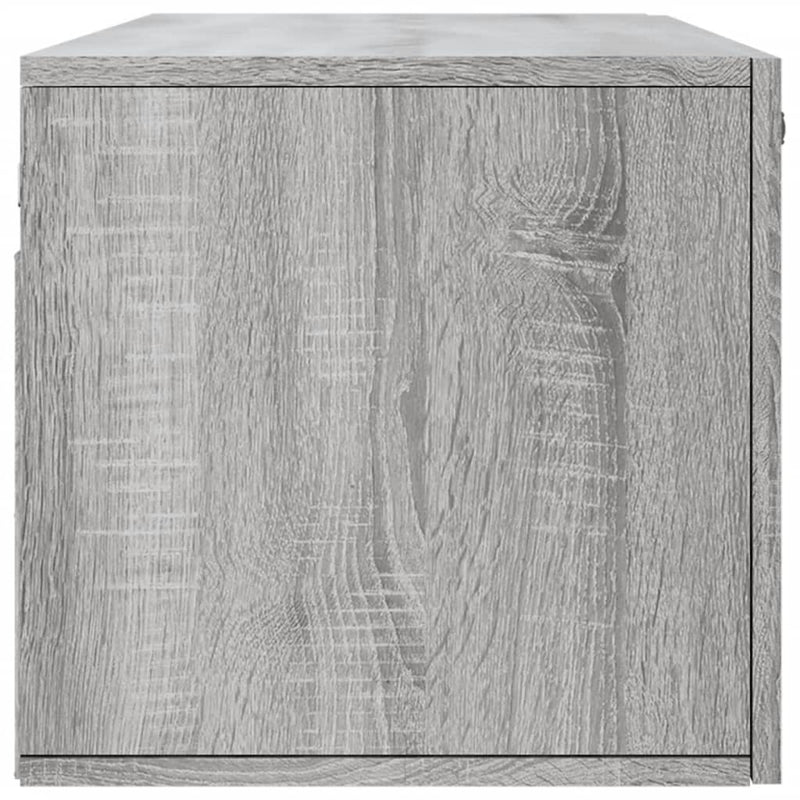 vidaXL szürke sonoma színű szerelt fa faliszekrény 100 x 36,5 x 35 cm