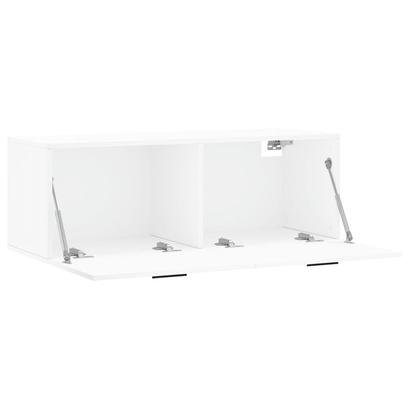 vidaXL fehér szerelt fa faliszekrény 100 x 36,5 x 35 cm