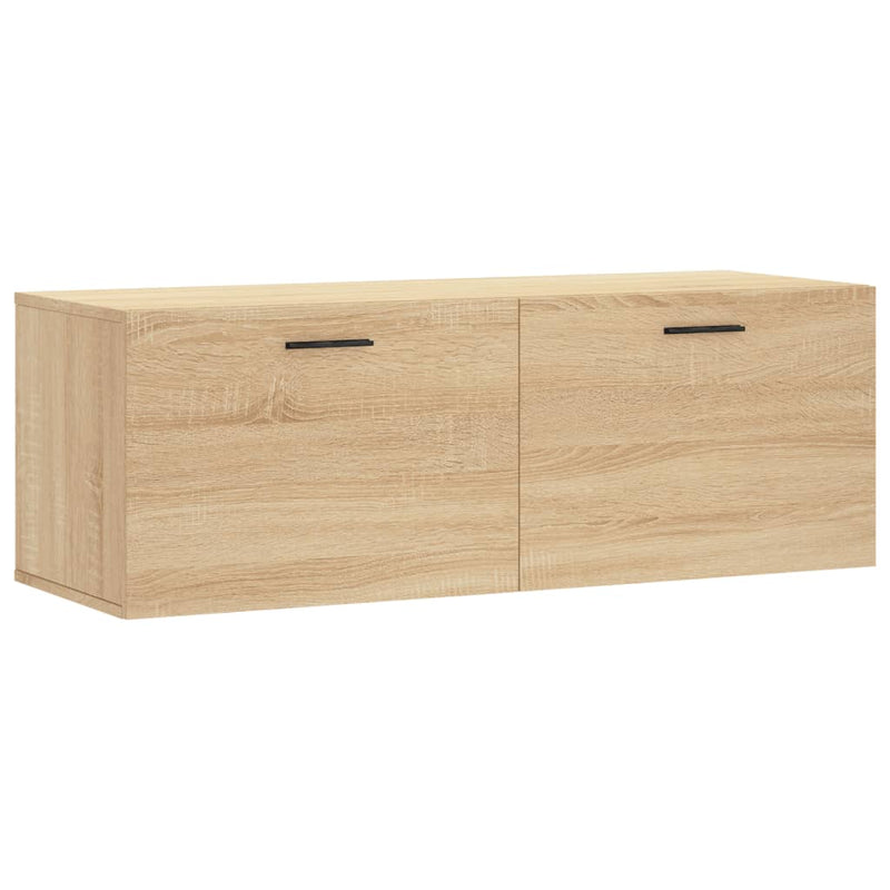 vidaXL sonoma tölgy színű szerelt fa faliszekrény 100 x 36,5 x 35 cm