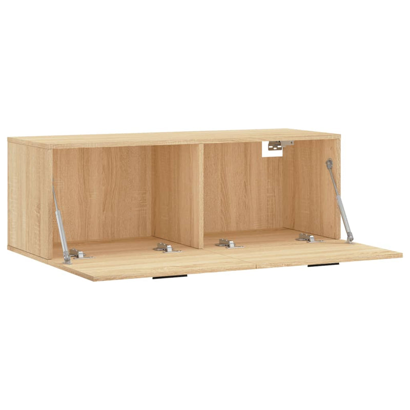 vidaXL sonoma tölgy színű szerelt fa faliszekrény 100 x 36,5 x 35 cm