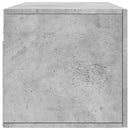 vidaXL betonszürke szerelt fa faliszekrény 100 x 36,5 x 35 cm