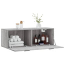 vidaXL szürke sonoma színű szerelt fa faliszekrény 100 x 36,5 x 35 cm