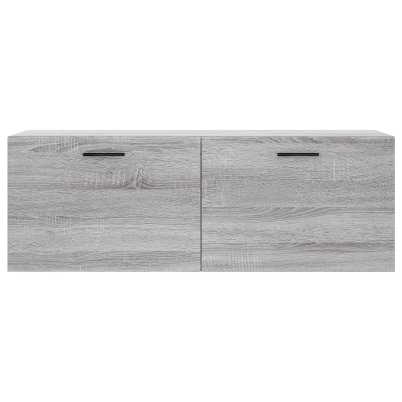 vidaXL szürke sonoma színű szerelt fa faliszekrény 100 x 36,5 x 35 cm