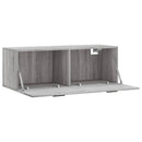 vidaXL szürke sonoma színű szerelt fa faliszekrény 100 x 36,5 x 35 cm