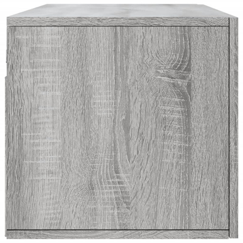 vidaXL szürke sonoma színű szerelt fa faliszekrény 100 x 36,5 x 35 cm
