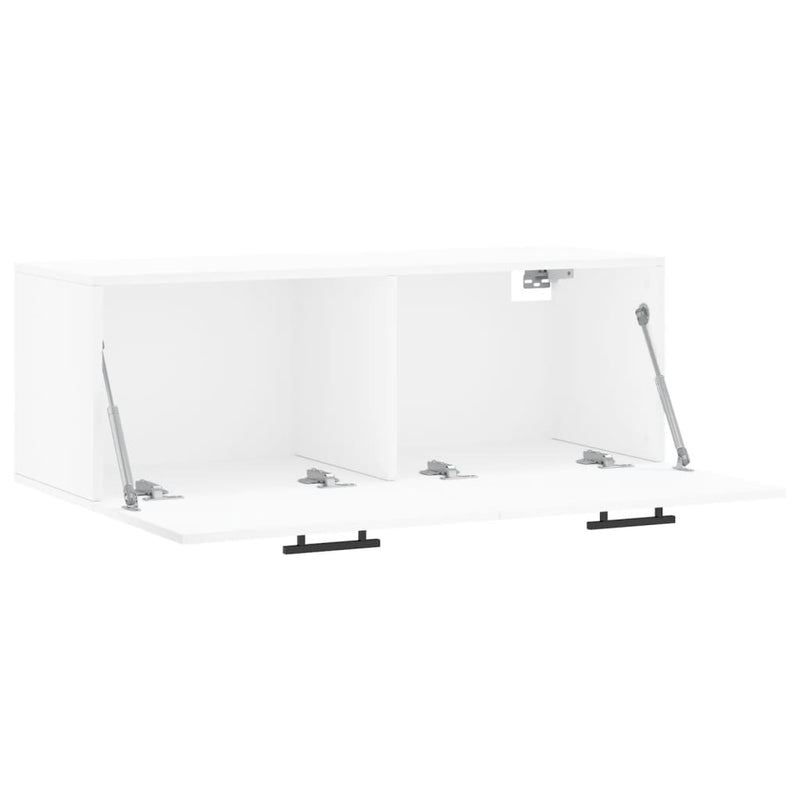 vidaXL fehér szerelt fa faliszekrény 100 x 36,5 x 35 cm