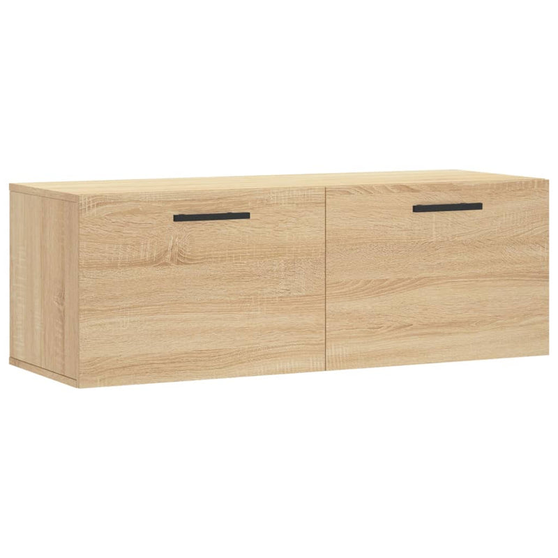 vidaXL sonoma tölgy színű szerelt fa faliszekrény 100 x 36,5 x 35 cm