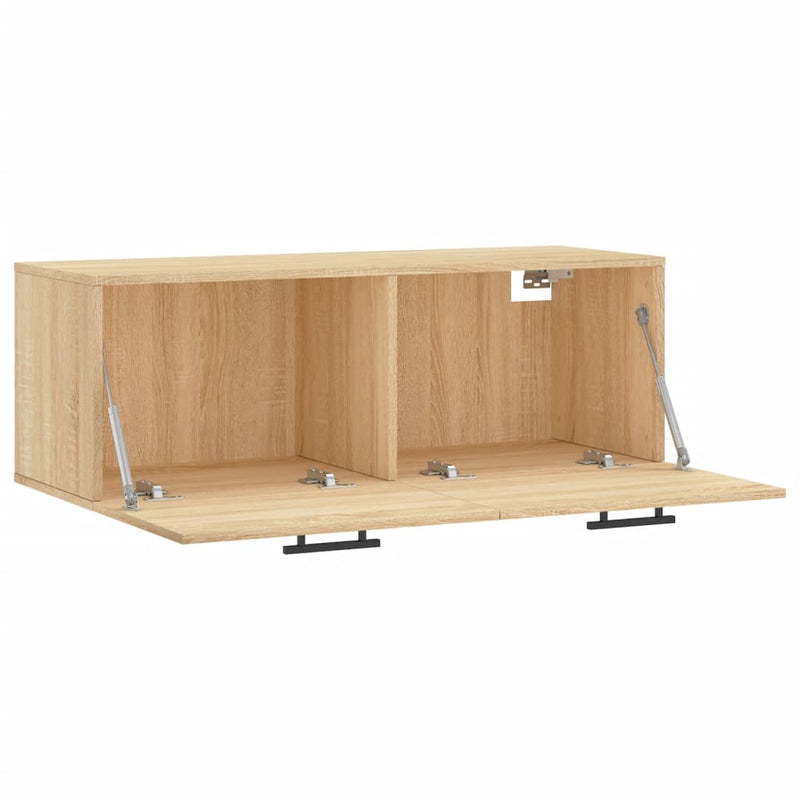 vidaXL sonoma tölgy színű szerelt fa faliszekrény 100 x 36,5 x 35 cm