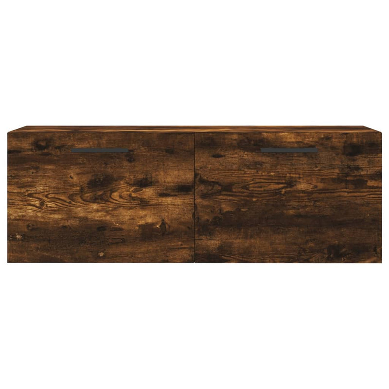 vidaXL füstös tölgy színű szerelt fa faliszekrény 100 x 36,5 x 35 cm