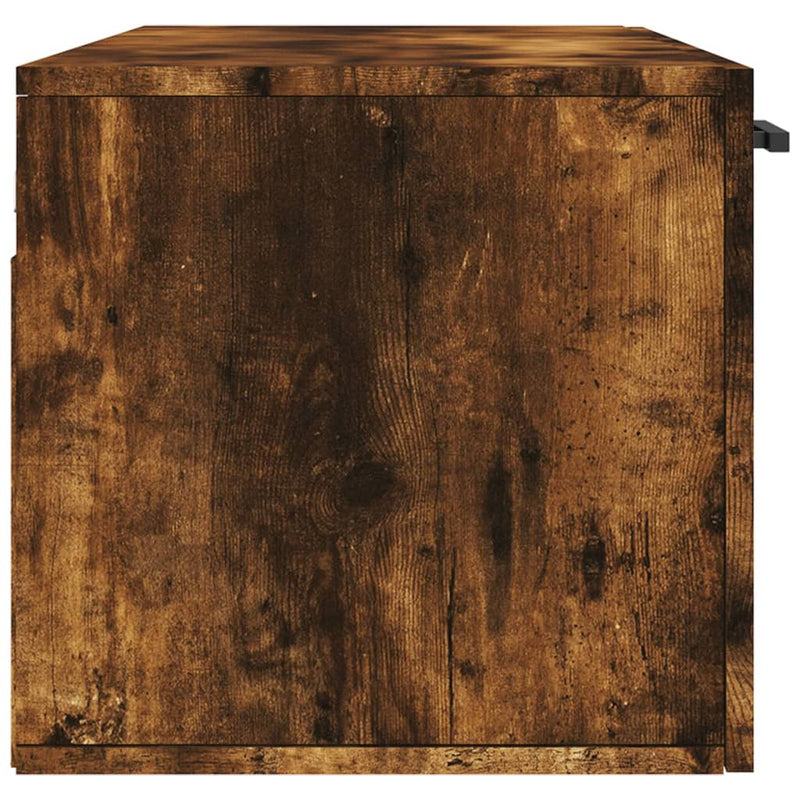 vidaXL füstös tölgy színű szerelt fa faliszekrény 100 x 36,5 x 35 cm