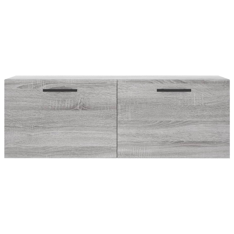 vidaXL szürke sonoma színű szerelt fa faliszekrény 100 x 36,5 x 35 cm