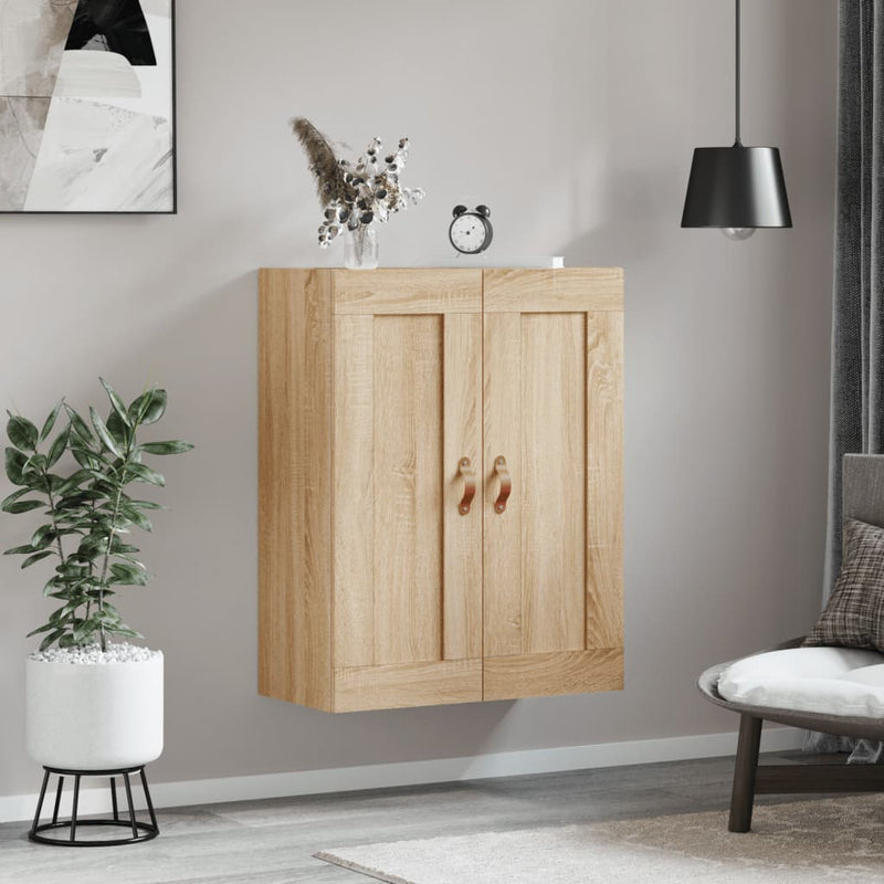 vidaXL sonoma tölgy szerelt fa fali szekrény 69,5 x 34 x 90 cm