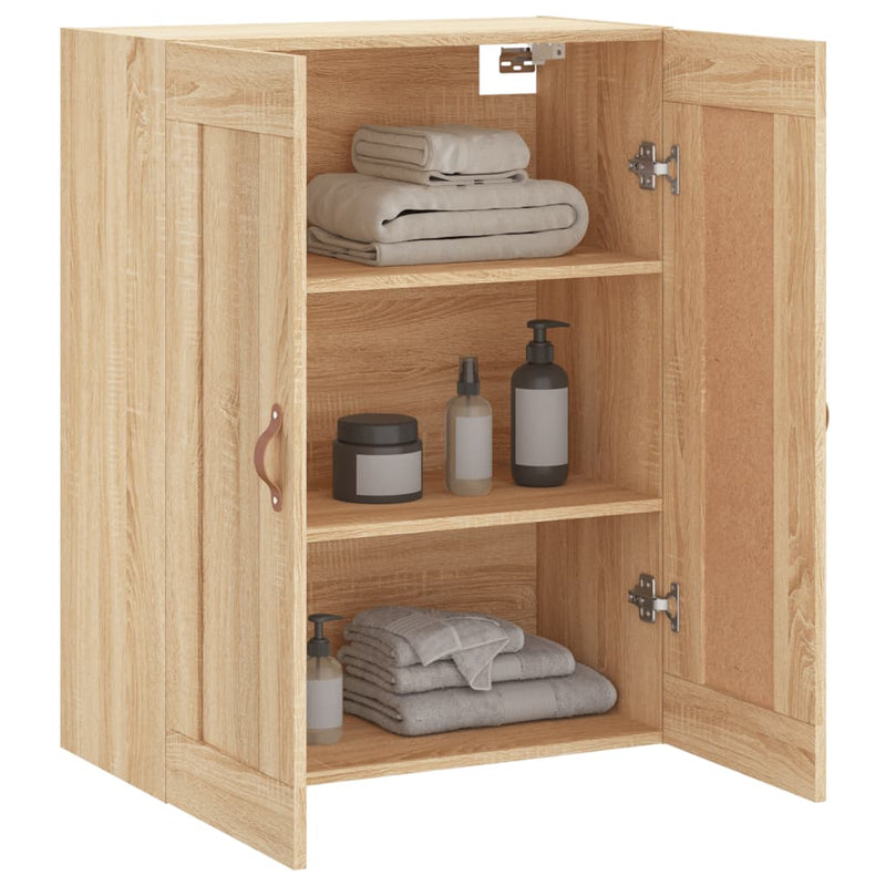 vidaXL sonoma tölgy szerelt fa fali szekrény 69,5 x 34 x 90 cm