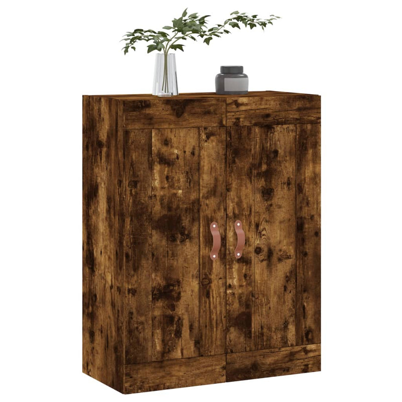 vidaXL füstös tölgy szerelt fa fali szekrény 69,5 x 34 x 90 cm