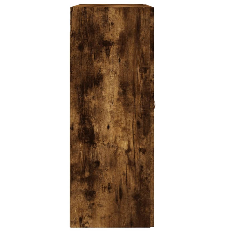 vidaXL füstös tölgy szerelt fa fali szekrény 69,5 x 34 x 90 cm