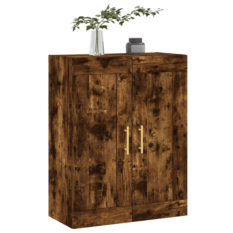 vidaXL füstös tölgy szerelt fa fali szekrény 69,5 x 34 x 90 cm