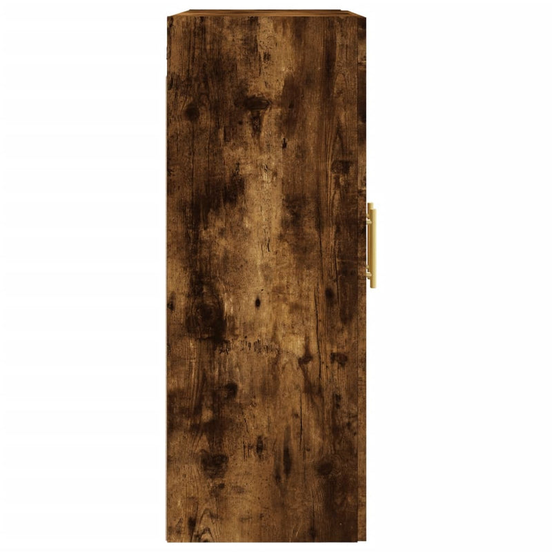 vidaXL füstös tölgy szerelt fa fali szekrény 69,5 x 34 x 90 cm
