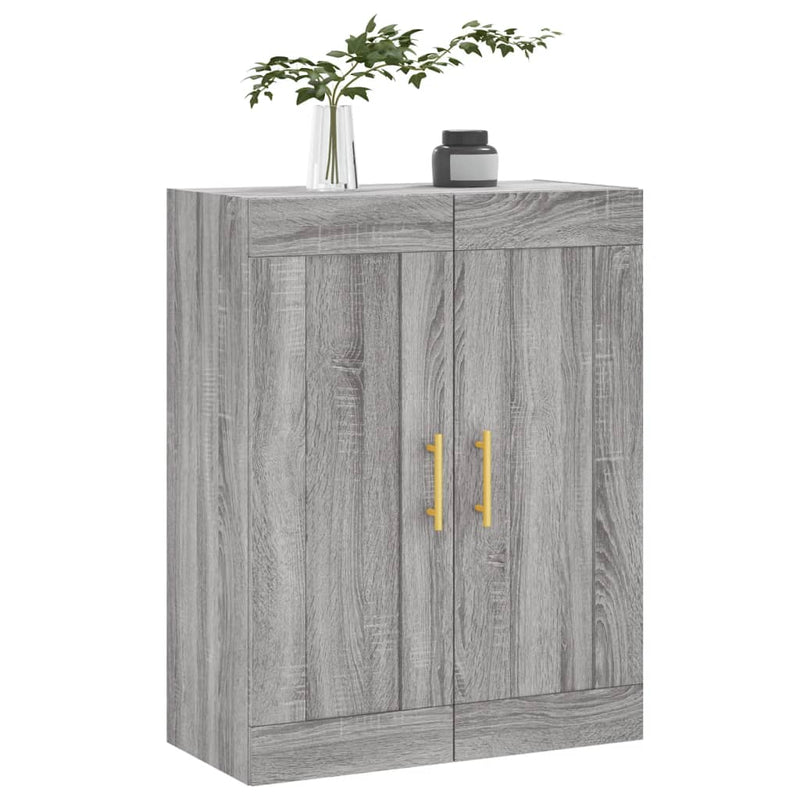 vidaXL szürke sonoma szerelt fa fali szekrény 69,5 x 34 x 90 cm