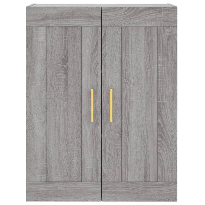 vidaXL szürke sonoma szerelt fa fali szekrény 69,5 x 34 x 90 cm