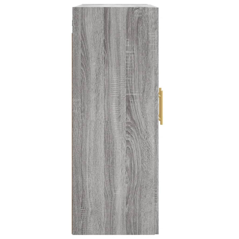 vidaXL szürke sonoma szerelt fa fali szekrény 69,5 x 34 x 90 cm