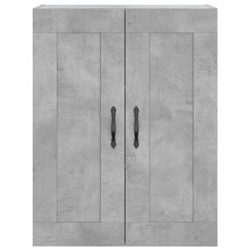 vidaXL betonszürke szerelt fa fali szekrény 69,5 x 34 x 90 cm