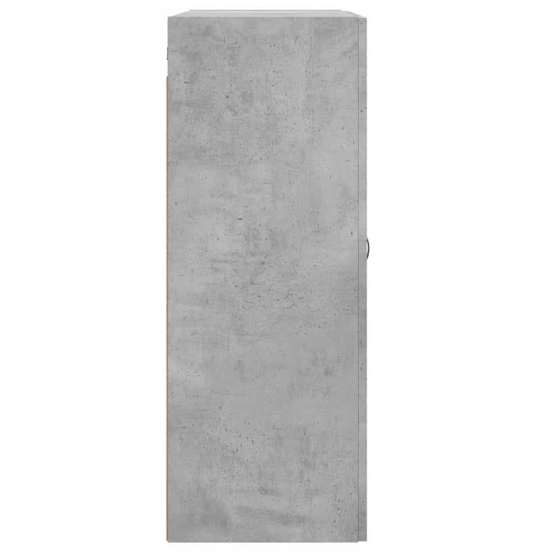 vidaXL betonszürke szerelt fa fali szekrény 69,5 x 34 x 90 cm