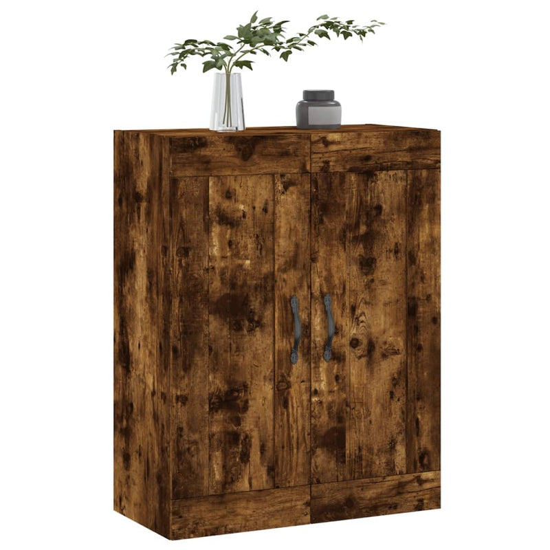 vidaXL füstös tölgy szerelt fa fali szekrény 69,5 x 34 x 90 cm