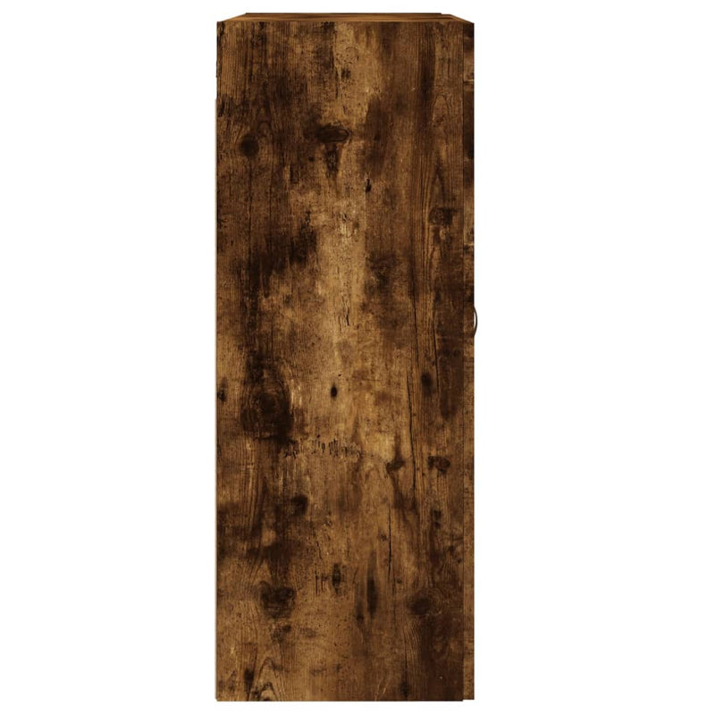 vidaXL füstös tölgy szerelt fa fali szekrény 69,5 x 34 x 90 cm