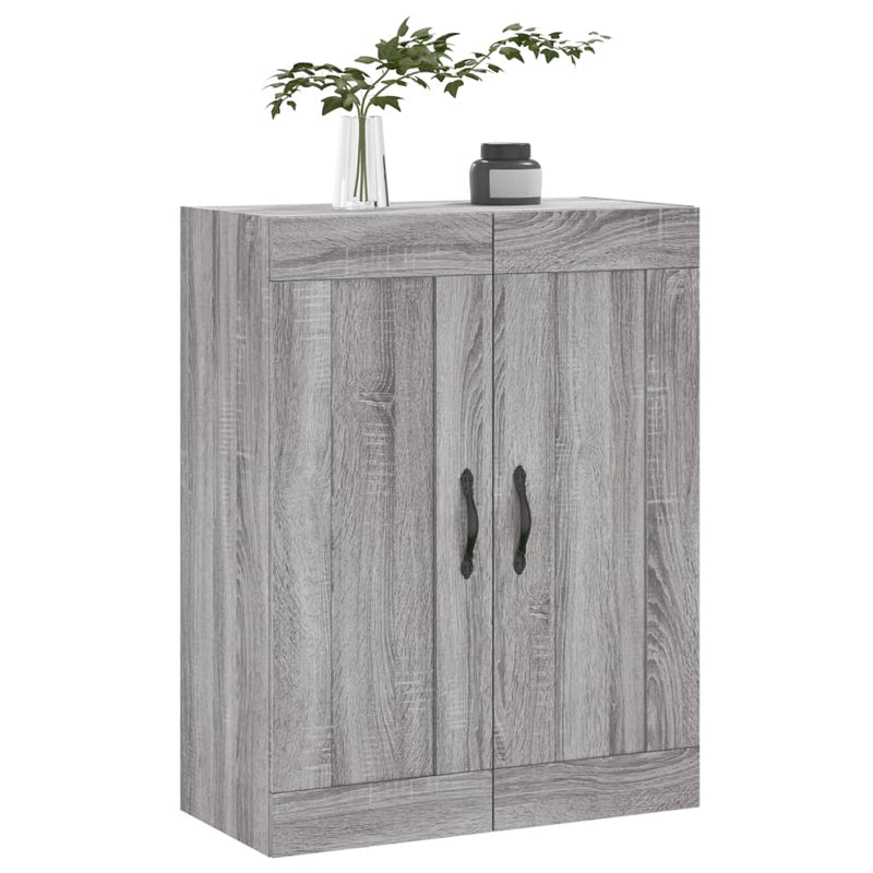 vidaXL szürke sonoma szerelt fa fali szekrény 69,5 x 34 x 90 cm