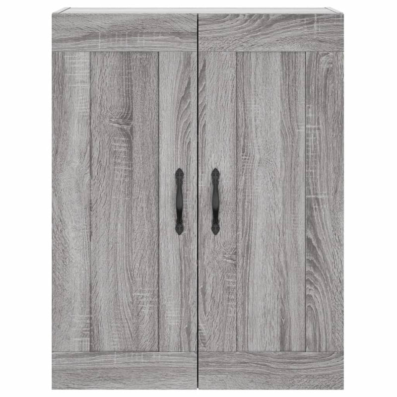 vidaXL szürke sonoma szerelt fa fali szekrény 69,5 x 34 x 90 cm