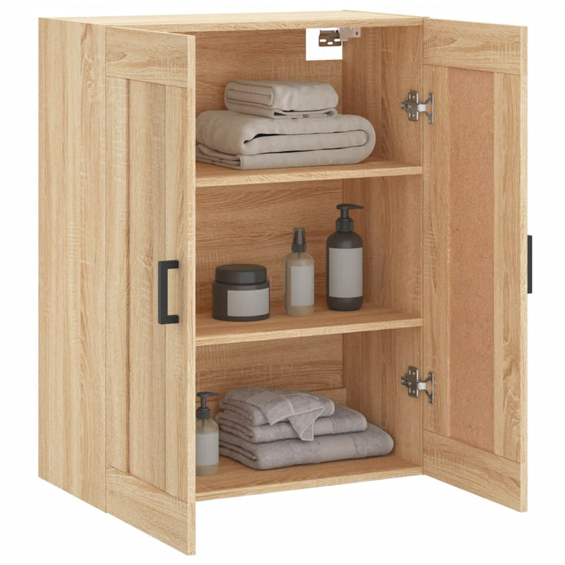 vidaXL sonoma tölgy szerelt fa fali szekrény 69,5 x 34 x 90 cm