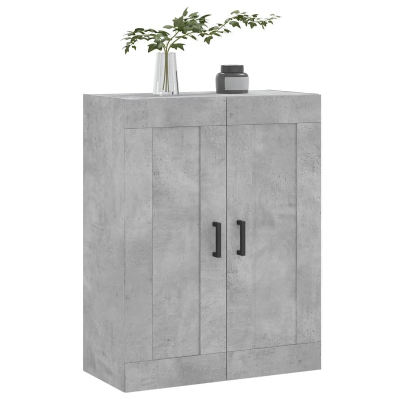 vidaXL betonszürke szerelt fa fali szekrény 69,5 x 34 x 90 cm
