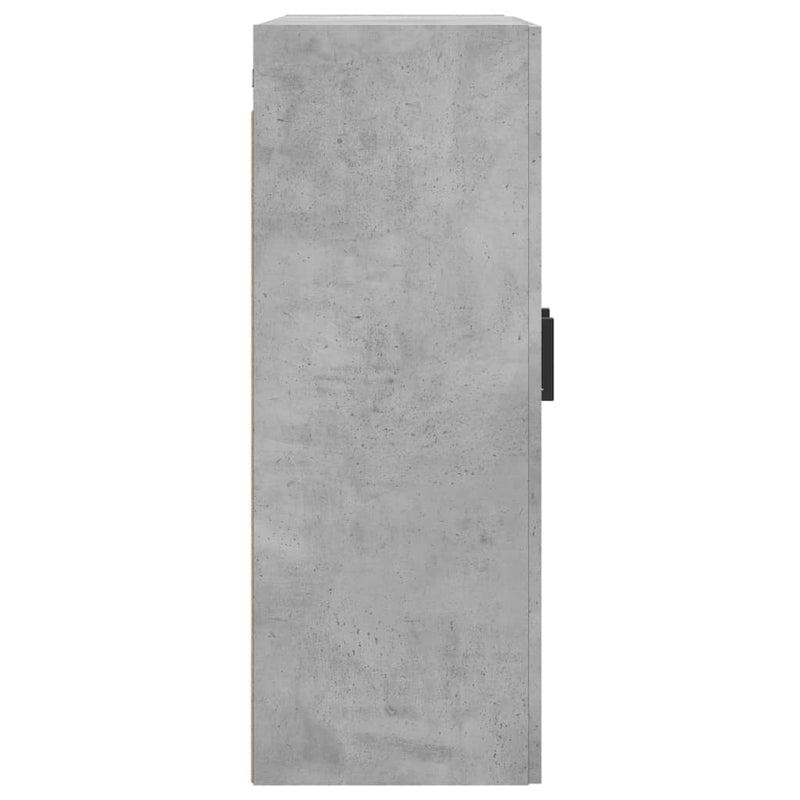 vidaXL betonszürke szerelt fa fali szekrény 69,5 x 34 x 90 cm