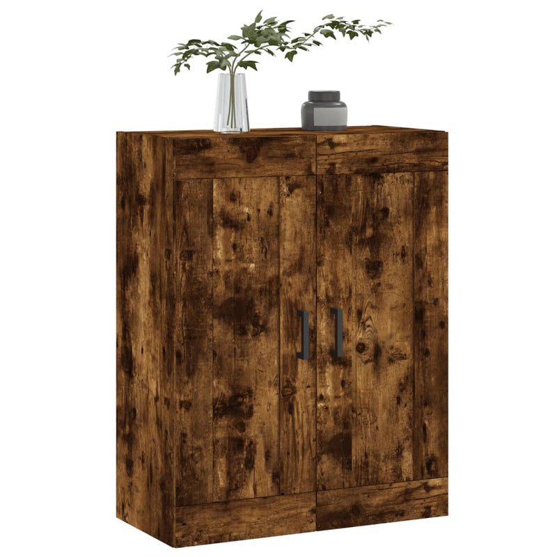 vidaXL füstös tölgy szerelt fa fali szekrény 69,5 x 34 x 90 cm