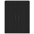 vidaXL fekete szerelt fa fali szekrény 69,5 x 34 x 90 cm