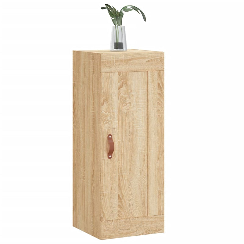 vidaXL sonoma tölgy szerelt fa fali szekrény 34,5x34x90 cm