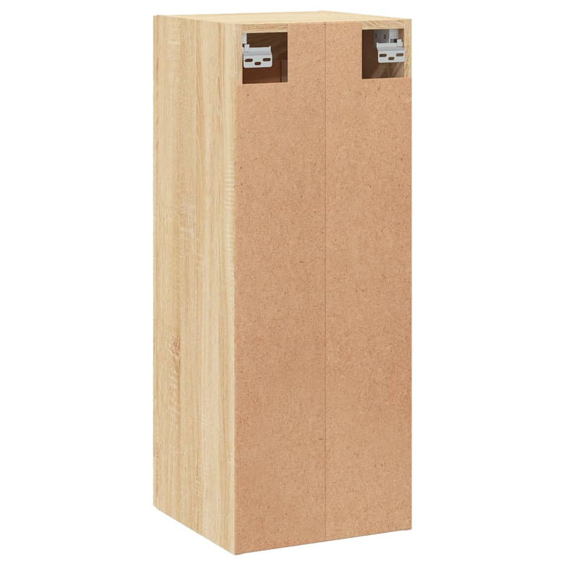 vidaXL sonoma tölgy szerelt fa fali szekrény 34,5x34x90 cm