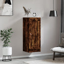 vidaXL füstös tölgy színű szerelt fa fali szekrény 34,5 x 34 x 90 cm