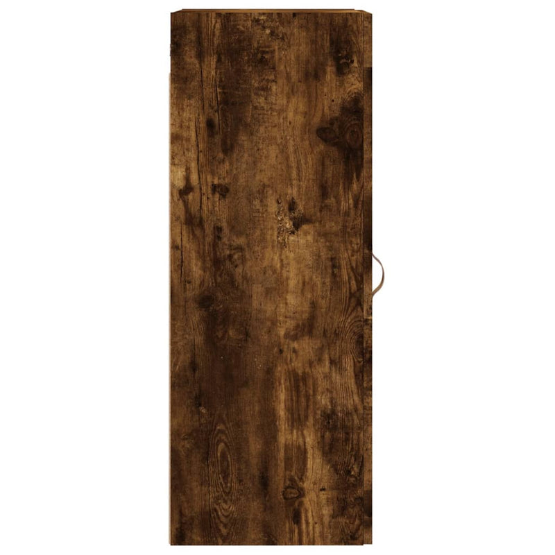 vidaXL füstös tölgy színű szerelt fa fali szekrény 34,5 x 34 x 90 cm