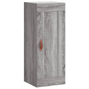 vidaXL szürke sonoma szerelt fa fali szekrény 34,5x34x90 cm