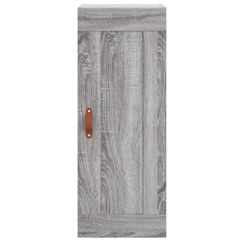 vidaXL szürke sonoma szerelt fa fali szekrény 34,5x34x90 cm